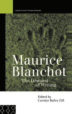 Maurice Blanchot book
