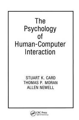 Psychology of Human-Computer Interaction book