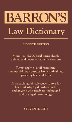 Law Dictionary book