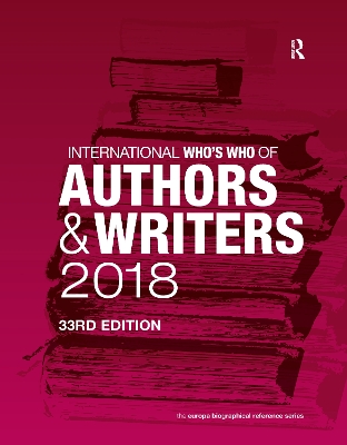 International Who's Who of Authors and Writers by Europa Publications