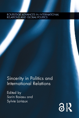 Sincerity in Politics and International Relations book