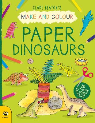 Make & Colour Paper Dinosaurs book