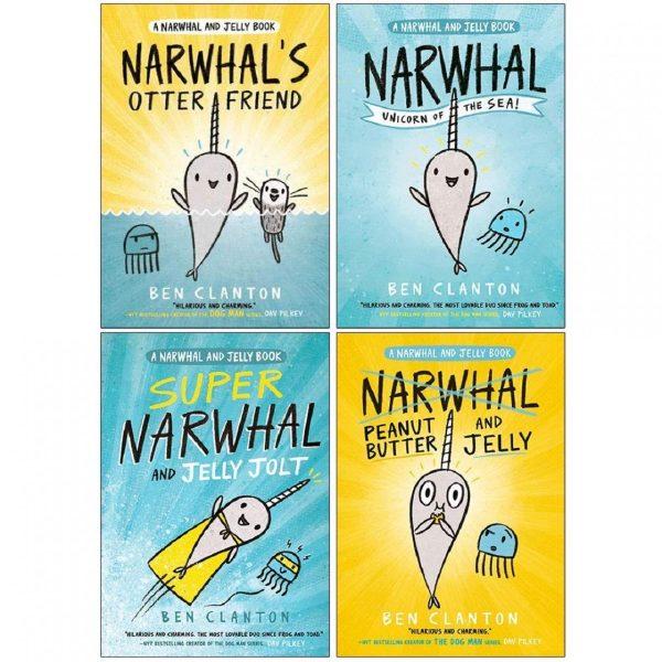 Narwhal and Jelly x4 book pack book