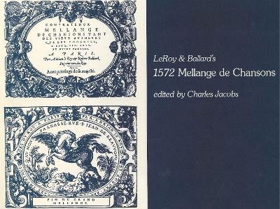 Mellange de Chansons, 1572 book