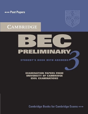 Cambridge BEC Preliminary 3 Student's Book with Answers book