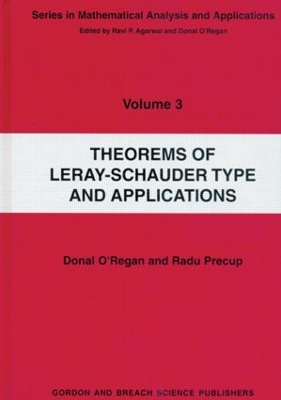Theorems of Leray-Schauder Type and Applications book
