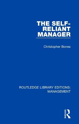 The The Self-Reliant Manager by Christopher Bones