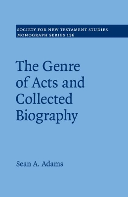 The Genre of Acts and Collected Biography book