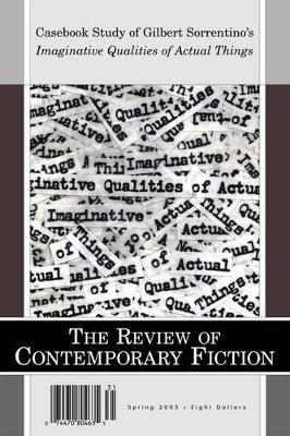 The Review of Contemporary Fiction: Volume XXIII, Part 1 book