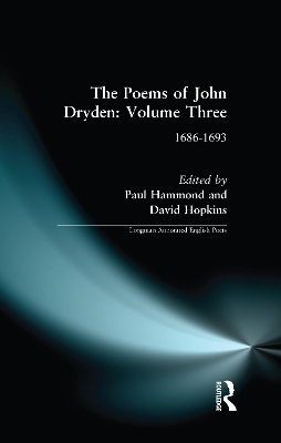 The Poems of John Dryden: Volume Three: 1686-1696 book