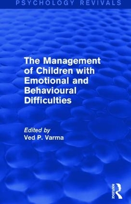 Management of Children with Emotional and Behavioural Difficulties book