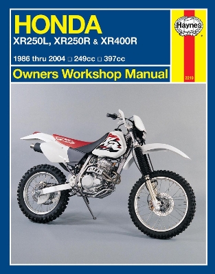 Honda XR250L, XR250R & XR400R book