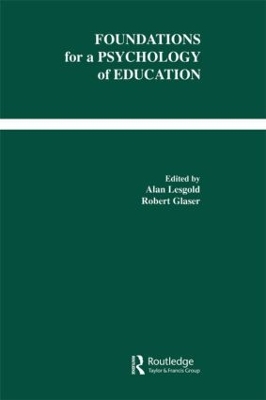 Foundations for a Psychology of Education book