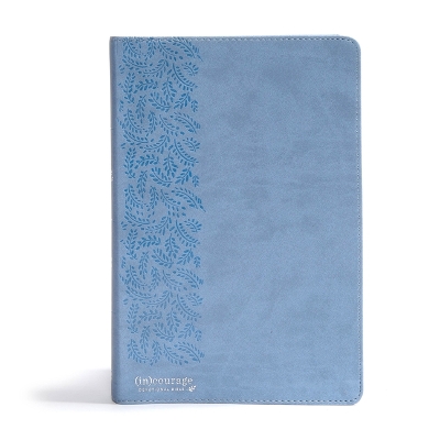 CSB (in)courage Devotional Bible, Blue LeatherTouch Indexed book