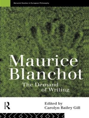 Maurice Blanchot by Carolyn Bailey Gill