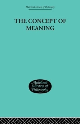 Concept of Meaning book