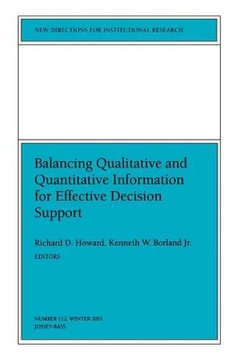 Balancing Qualititative and Quantitative Information for Effective Decision Support book