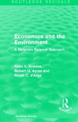 Economics and the Environment by Allen V. Kneese