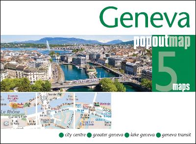 Geneva PopOut Map - pocket size, pop up, street map of Geneva by PopOut Maps