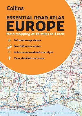 Collins Essential Road Atlas Europe: A4 Paperback book