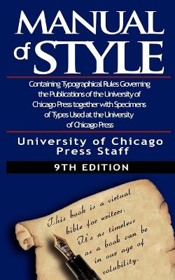 The Chicago Manual of Style by University book