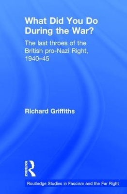 What Did You Do During the War? by Richard Griffiths