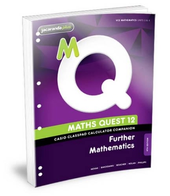 Maths Quest 12 Further Mathematics Casio Classpad Calculator Companion Flexisaver book