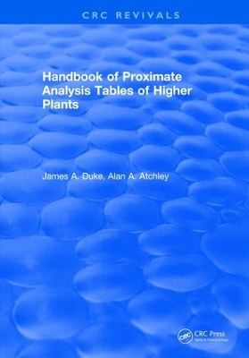 Handbook of Proximate Analysis Tables of Higher Plants book