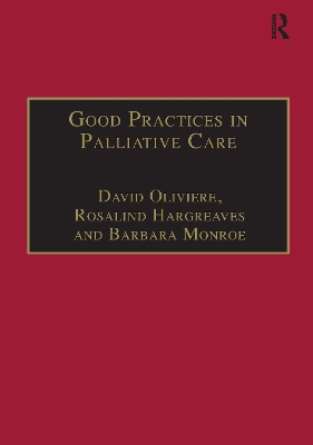 Good Practices in Palliative Care: A Psychosocial Perspective book