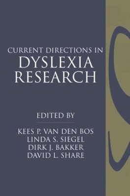 Current Directions in Dyslexia Research book