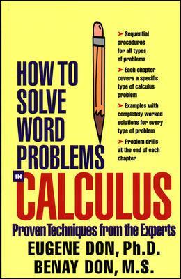 How to Solve Word Problems in Calculus book