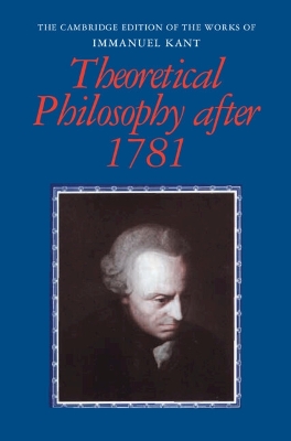 Theoretical Philosophy after 1781 book