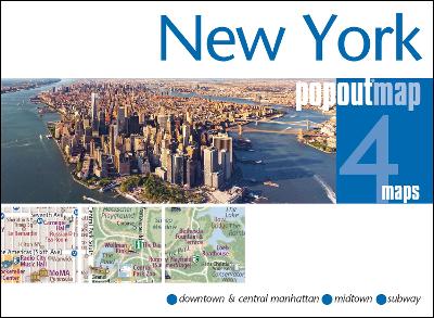 New York PopOut Map - pocket size, pop up map of new york city by PopOut Maps