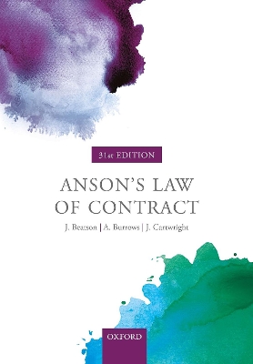 Anson's Law of Contract book
