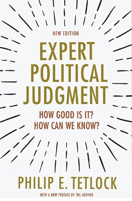 Expert Political Judgment book