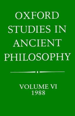 Oxford Studies in Ancient Philosophy book