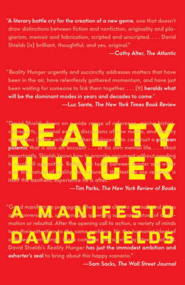 Reality Hunger book
