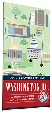 City Scratch-Off Map: Washington, D.C.: A Sightseeing Scavenger Hunt book