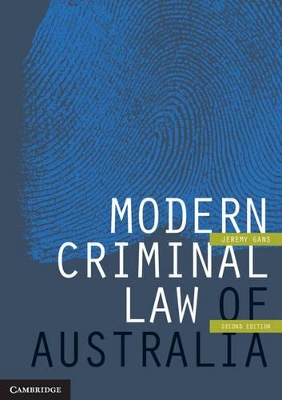 Modern Criminal Law of Australia book