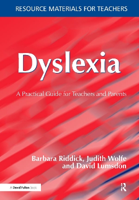 Dyslexia by Barbara Riddick