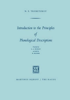 Introduction to the Principles of Phonological Descriptions book