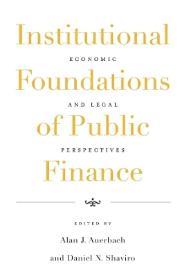 Institutional Foundations of Public Finance book