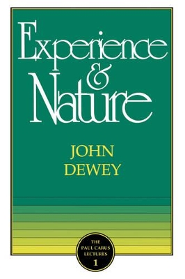 The Experience and Nature book