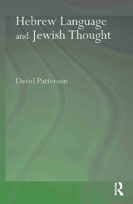 Hebrew Language and Jewish Thought book