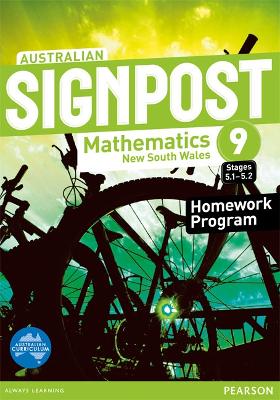 Australian Signpost Mathematics New South Wales 9 (5.1-5.2) Homework Program book