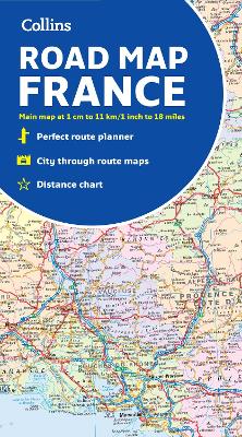 Collins Map of France book