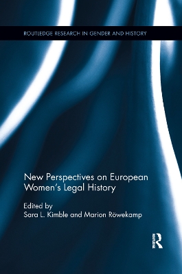 New Perspectives on European Women's Legal History book