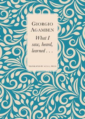 What I Saw, Heard, Learned . . . book