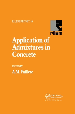 Application of Admixtures in Concrete book