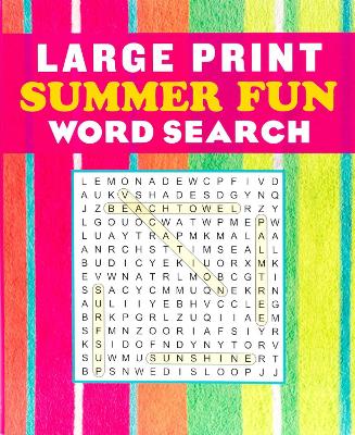 Large Print Summer Fun Word Search book